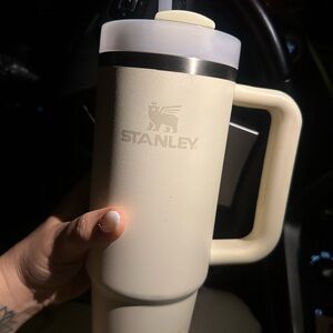 Stanley Off-White Travel Mug with Handle